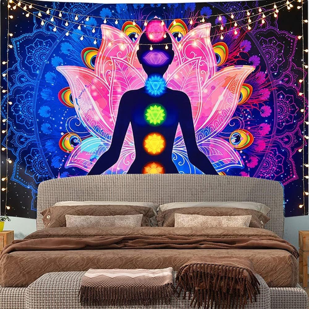 Bunter mystischer Mandala-Wandteppich Zuhause – Accessoires und Dekorationen Naty Shop