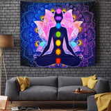 Bunter mystischer Mandala-Wandteppich Zuhause – Accessoires und Dekorationen Naty Shop