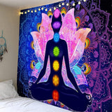Bunter mystischer Mandala-Wandteppich Zuhause – Accessoires und Dekorationen Naty Shop