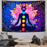 Bunter mystischer Mandala-Wandteppich Zuhause – Accessoires und Dekorationen Naty Shop