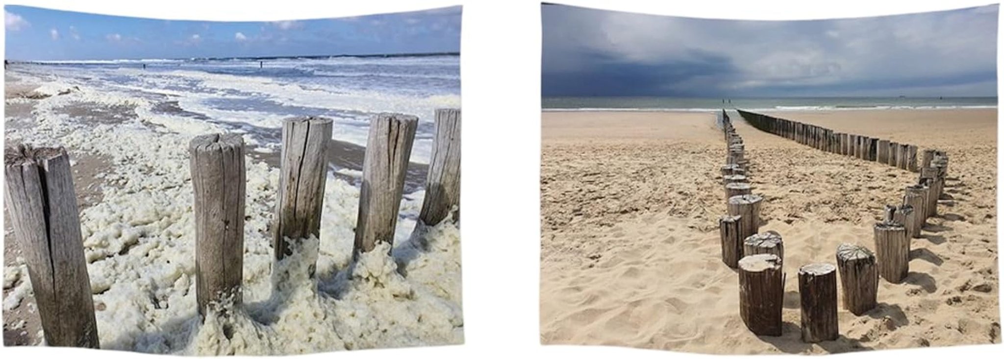 Gobelin Ulticool Haus Strand Meer Palmeninsel Haus - Accessoires und Dekorationen Naty Shop Strandküste
