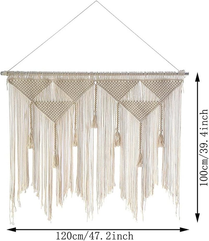Beige gewebter Türteppich mit Quaste, Schlafzimmer, Balkon, Zuhause – Accessoires und Dekorationen, Naty Shop