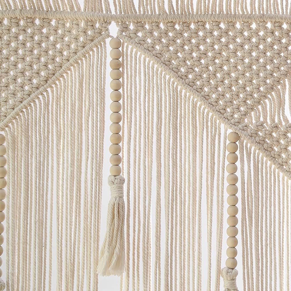 Beige gewebter Türteppich mit Quaste, Schlafzimmer, Balkon, Zuhause – Accessoires und Dekorationen, Naty Shop