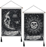 Wandteppich Weldomcor Totenkopf Tarot Set Sonne Startseite – Accessoires und Dekorationen Naty Shop Totenköpfe Totenköpfe