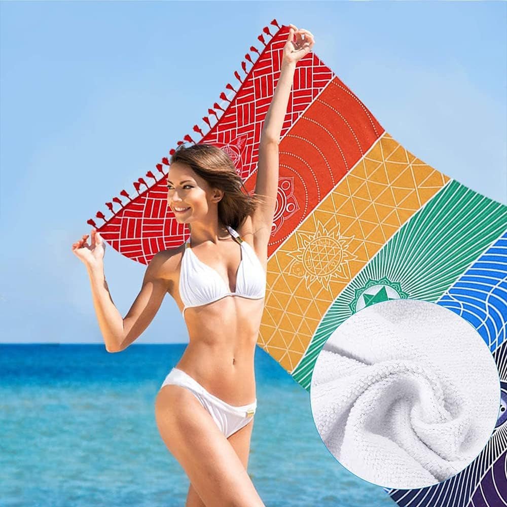 Wandteppich Yoga Meditation Sieben Chakra Hippie Casa - Accessoires und Dekorationen Naty Shop