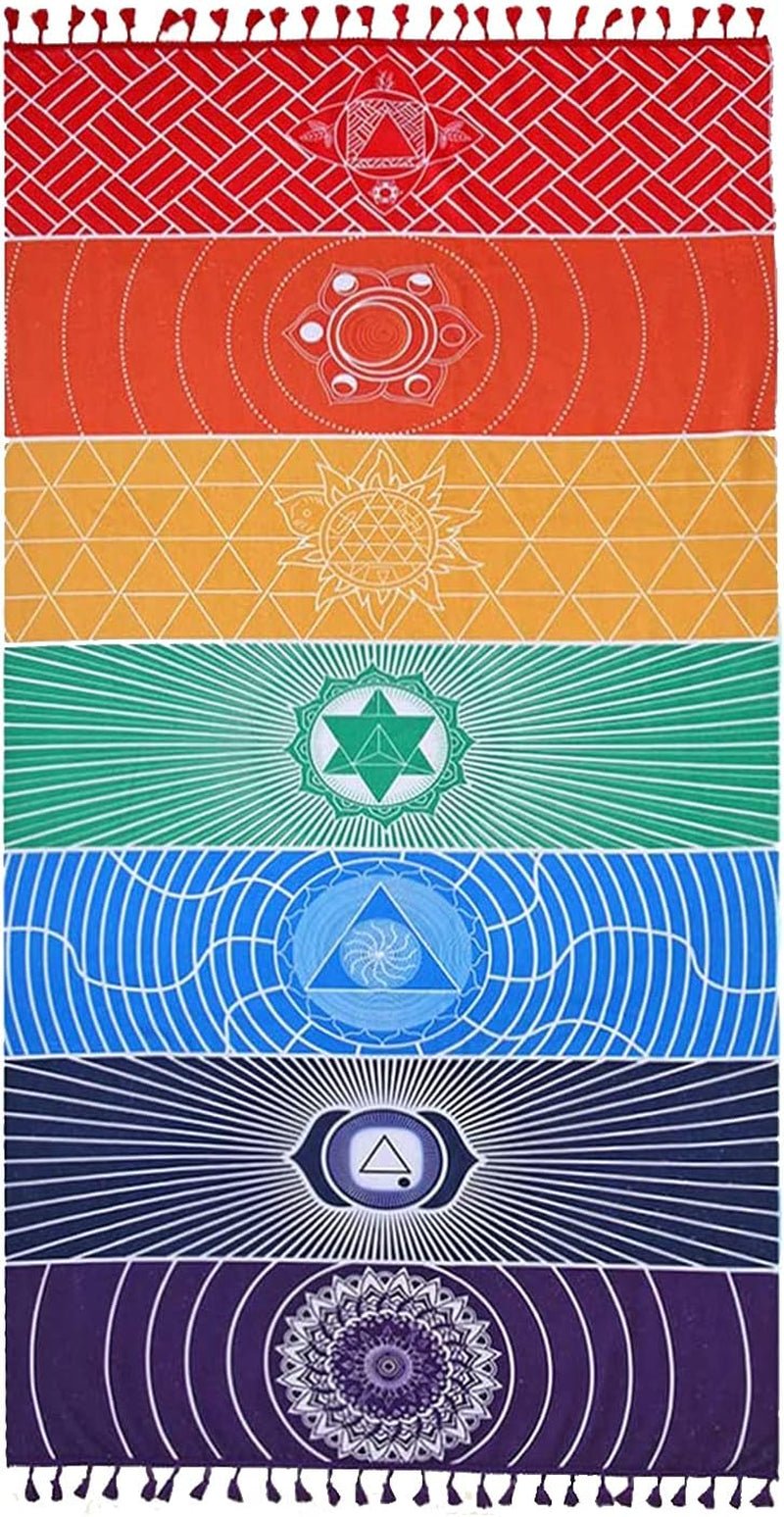 Tapisserie Yoga Meditation Sieben Chakra Hippie Casa – Accessoires und Dekorationen Naty Shop Standardtitel