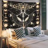 Wandteppich Yrendenge Motte schwarz Sonne Mond natürlich Zuhause – Accessoires und Dekorationen Naty Shop