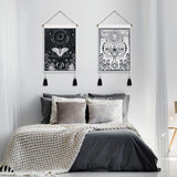 Yugarlibi Wandteppich, 2 Stück, kleine Wandteppiche zum Aufhängen, Mond und Sonne. Zuhause – Accessoires und Dekorationen Naty Shop