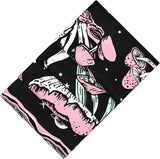 Gobelin Yugarlibi rosa Totenkopf Pilze Skelett Zuhause – Accessoires und Dekorationen Naty Shop