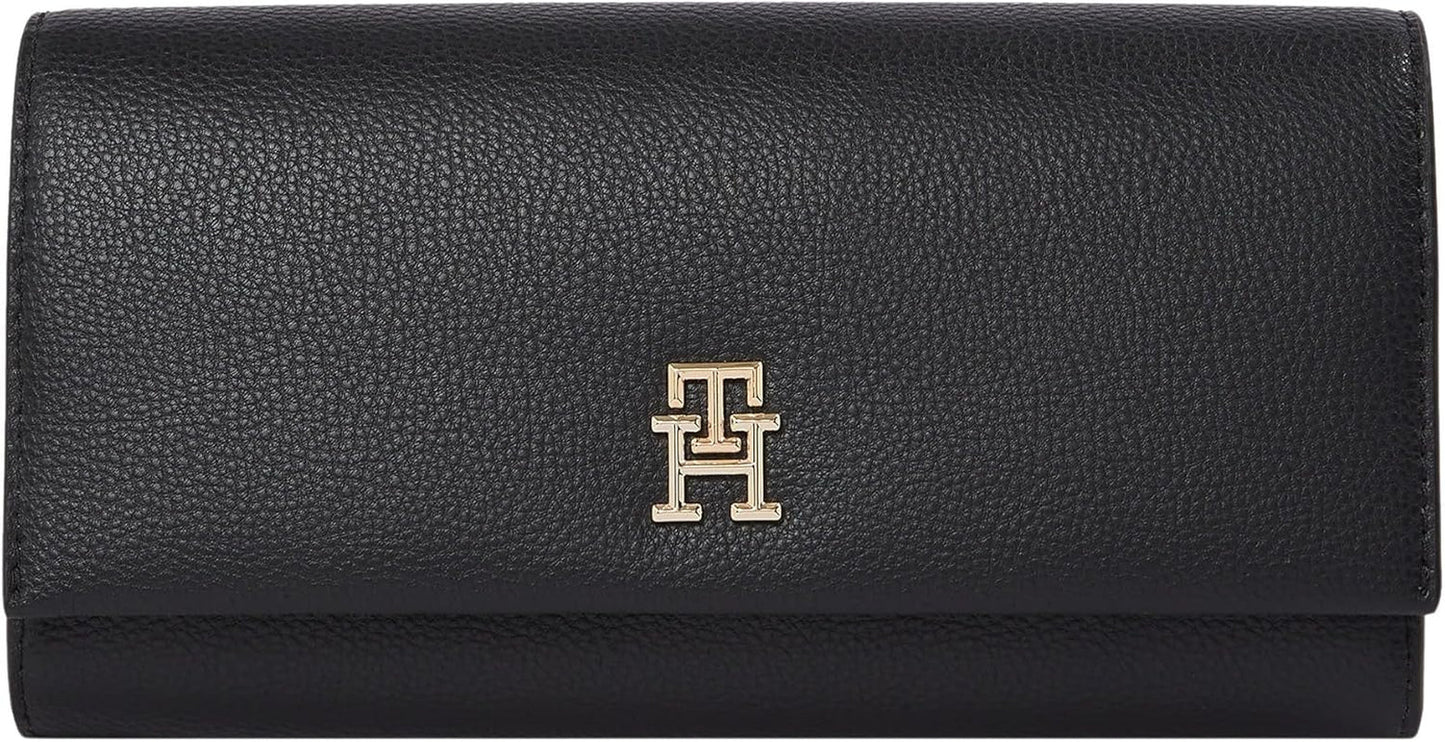 Tommy Hilfiger Aw0aw17267 Damen-Geldbörse Damen Naty Shop Schwarz (Schwarz) Einheitsgröße