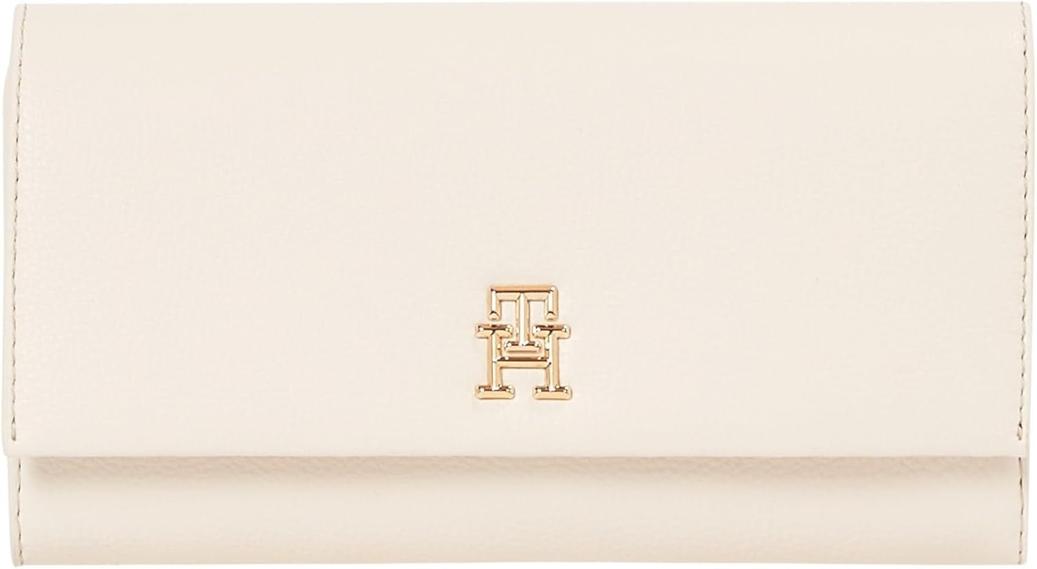 Tommy Hilfiger Aw0aw17267 Damen Geldbörse Damen Naty Shop Beige (Sugarcane) Os