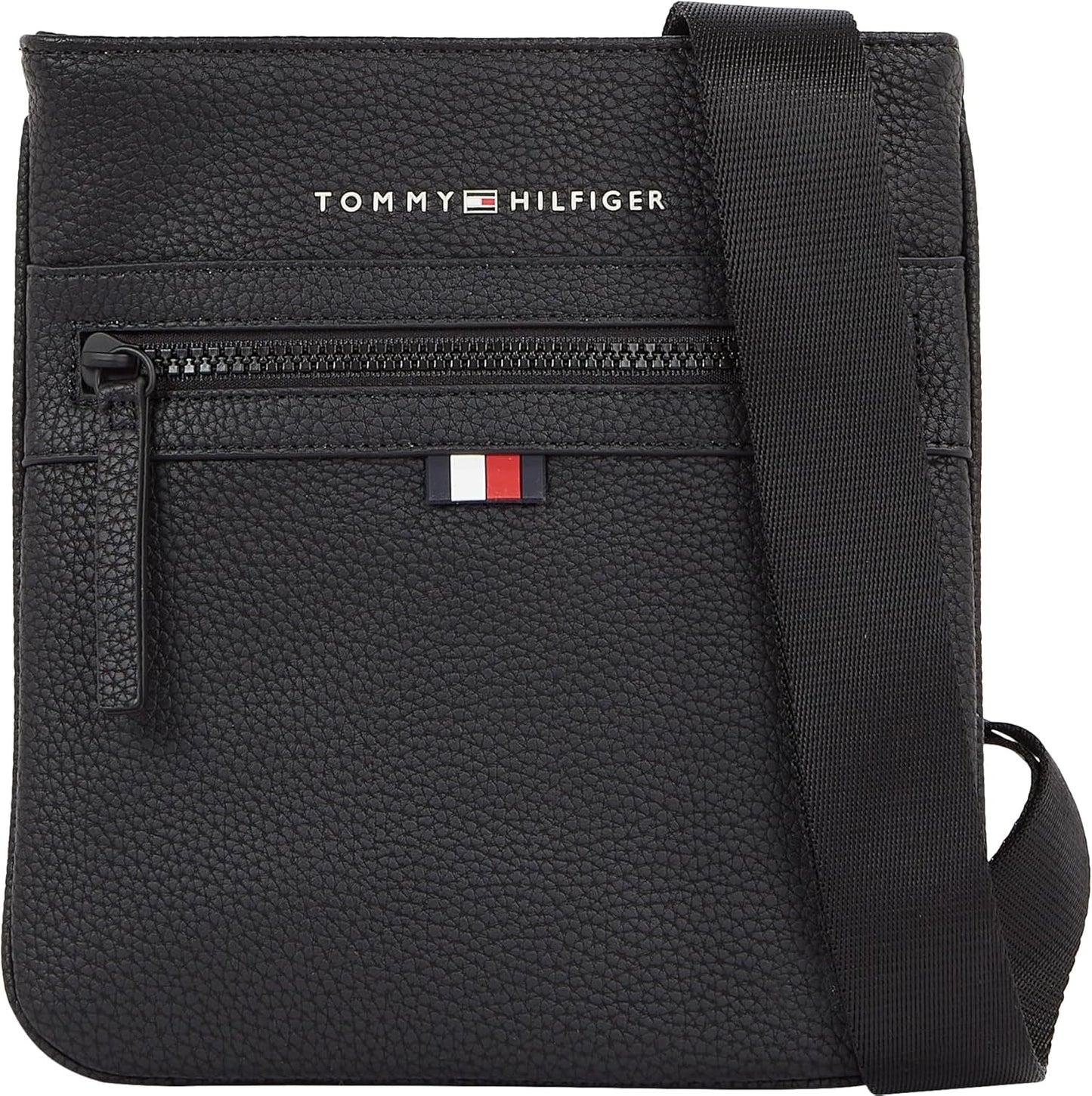 Tommy Hilfiger Herren ESSENTIAL PU MINI CROSSOVER Crossover-Gepäck und Reiseausrüstung Naty Shop Schwarz (Schwarz), Einheitsgröße
