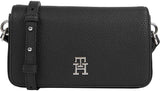 Tommy Hilfiger Umhängetasche Emblem Flap Crossover Kleine Damentaschen Naty Shop Schwarz