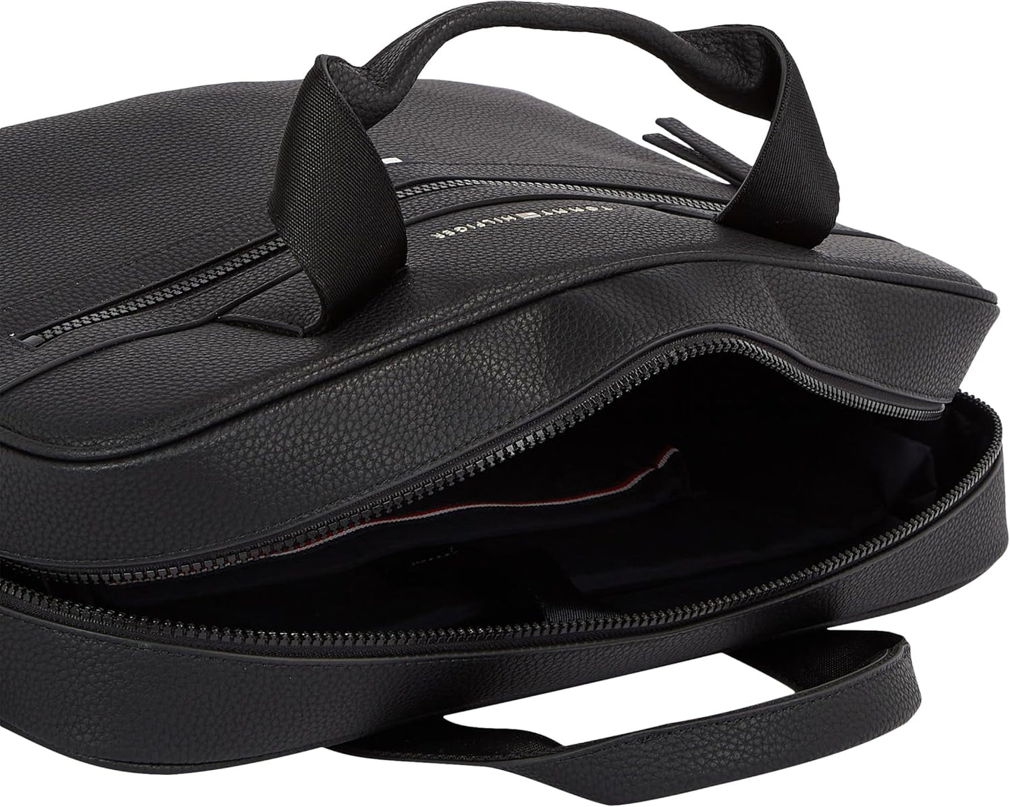 Tommy Hilfiger ESSENTIAL PU COMPUTER BAG Laptoptasche für Herren, Schwarz, OS-Gepäck und Reiseausrüstung Naty Shop