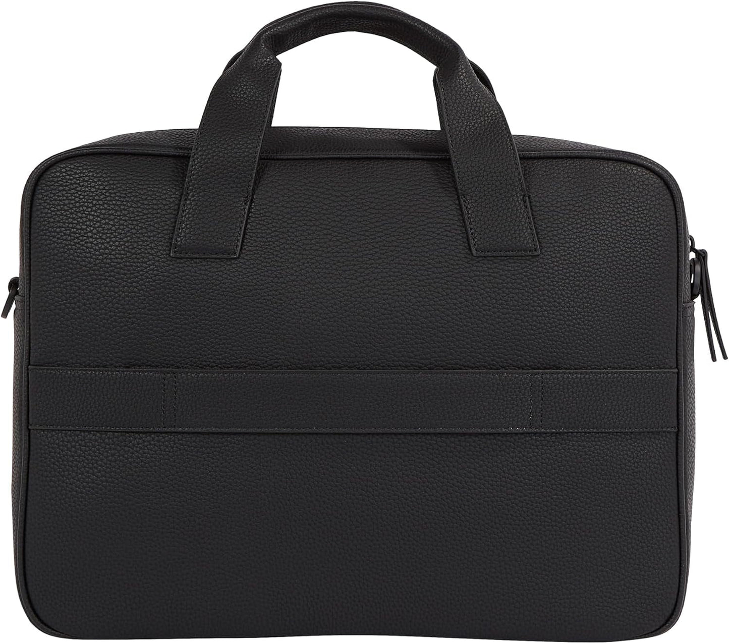 Tommy Hilfiger ESSENTIAL PU COMPUTER BAG Laptoptasche für Herren, Schwarz, OS-Gepäck und Reiseausrüstung Naty Shop