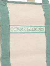 TOMMY HILFIGER Damen Th Summer Canvas Tote Aw0aw17421 Tragetasche Damen Taschen Naty Shop