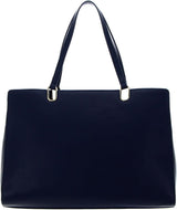 Tommy Hilfiger Damentasche TH Timeless Satchel mit Innentaschen, Blau (Space Blue), Einheitsgröße Damentaschen Naty Shop