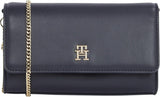 Tommy Hilfiger Umhängetasche Eternity Chain Crossover Schulterkette Taschen Damen Naty Shop Blau (Space Blue)