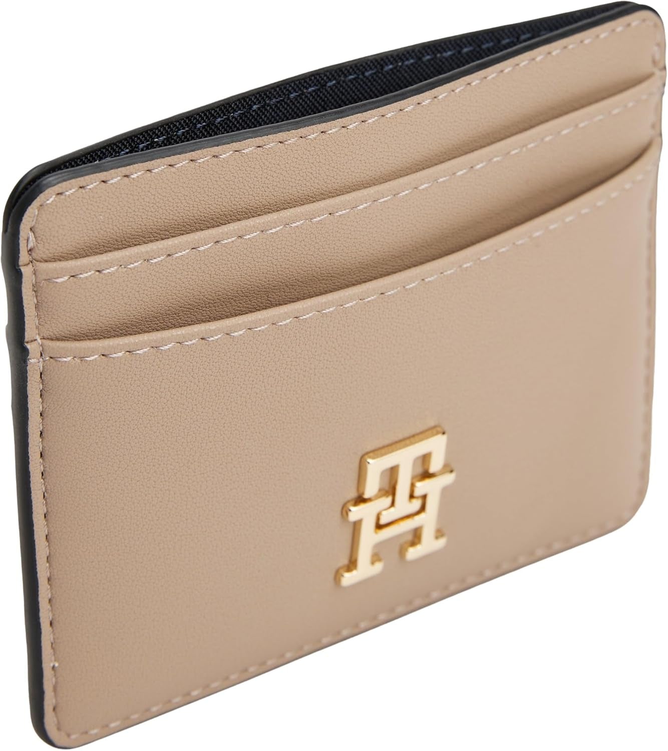 Tommy Hilfiger Damen-Kartenetui weiblich mit Logo, Beige (Coastal Taupe), Einheitsgröße Herrenbrieftasche Naty Shop