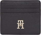 Tommy Hilfiger Damen-Kartenetui Soft Logotape Small, schwarz, Einheitsgröße Damenbrieftasche Naty Shop Standardtitel