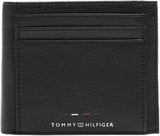 Tommy Hilfiger TH PREMIUM LEATHER EXTRA CC COIN Herren-Doppel-Geldbörse Schwarz OS Herren-Geldbörse Naty Shop Standardtitel