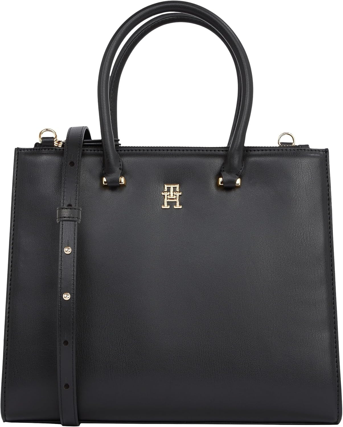 Tommy Hilfiger Tote Bag Eternity Med Zip Up Bag Damentaschen Naty Shop Schwarz (Schwarz), Einheitsgröße