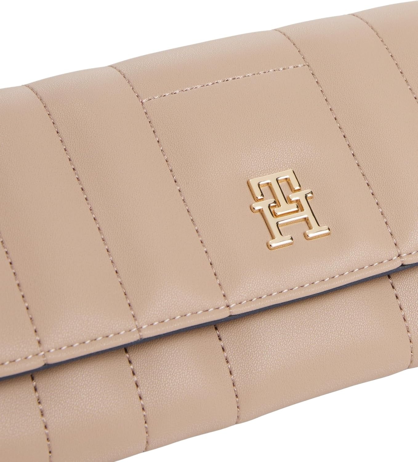 Tommy Hilfiger Damen-Geldbörse Feminine Flap Large, Beige (Coastal Taupe), Einheitsgröße Damen-Geldbörse Naty Shop