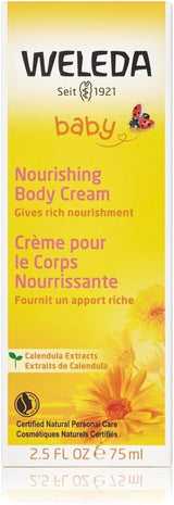 WELEDA Bio Baby Calendula Pflegecreme Körper & Gesicht 75ml – Gesichtscreme / Hautcreme für Naturkosmetik mit Sesamöl und Lanolin zur Pflege trockener Haut. Feuchtigkeitsspendende Pflegecreme für Babys und Kinder Kinder - Bade- und Hautpflege Naty Shop