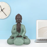Zen Arôme SBM5 Zen Bodhi Statue, grün/braun, 20 cm hoch Statuetten und Skulpturen Naty Shop