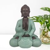 Zen Arôme SBM5 Zen Bodhi Statue, grün/braun, 20 cm hoch Statuetten und Skulpturen Naty Shop